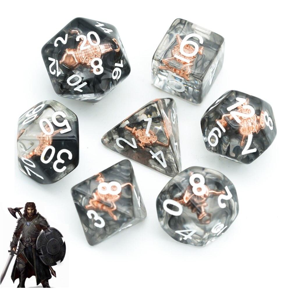 Kit de Dados RPG de Resina - Modelo 14 - NERD BEM TRAJADO