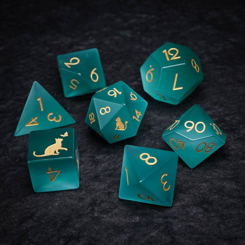 Kit de Dados RPG de Resina Premium - NERD BEM TRAJADO