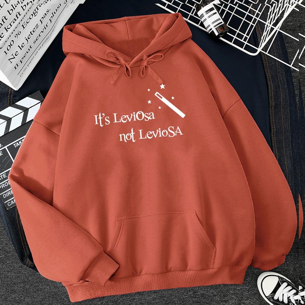 Women Hipster Streetwear Sweatshirts 2022 It&#39;s Leviosa Magic Fleece Casual Hoodies Female Autumn Harajuku Tracksuit Brand Hooded - NERD BEM TRAJADO