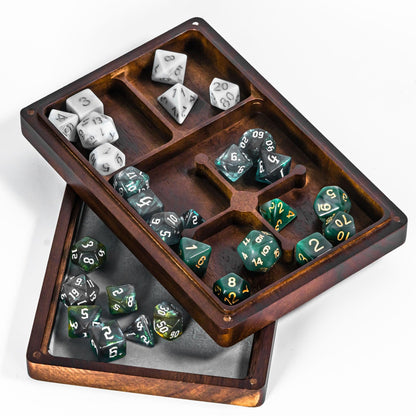 Kit de Dados RPG de Resina com Box - 2 em 1 - NERD BEM TRAJADO