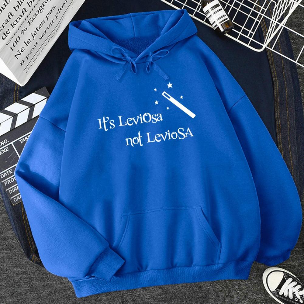 Women Hipster Streetwear Sweatshirts 2022 It&#39;s Leviosa Magic Fleece Casual Hoodies Female Autumn Harajuku Tracksuit Brand Hooded - NERD BEM TRAJADO