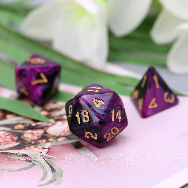 Kit de Dados RPG de Resina - NERD BEM TRAJADO