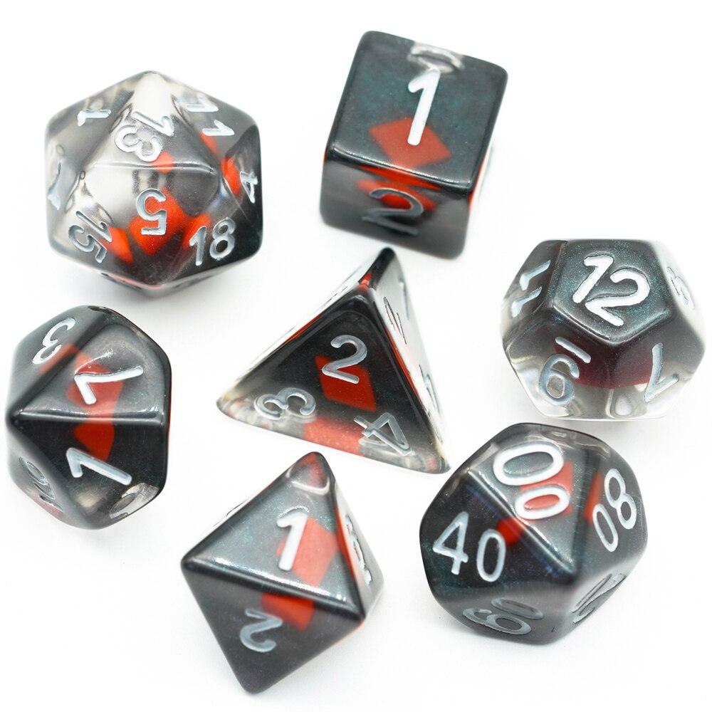 Kit de Dados RPG de Resina - Modelo 19 - NERD BEM TRAJADO