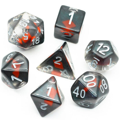 Kit de Dados RPG de Resina - Modelo 19 - NERD BEM TRAJADO