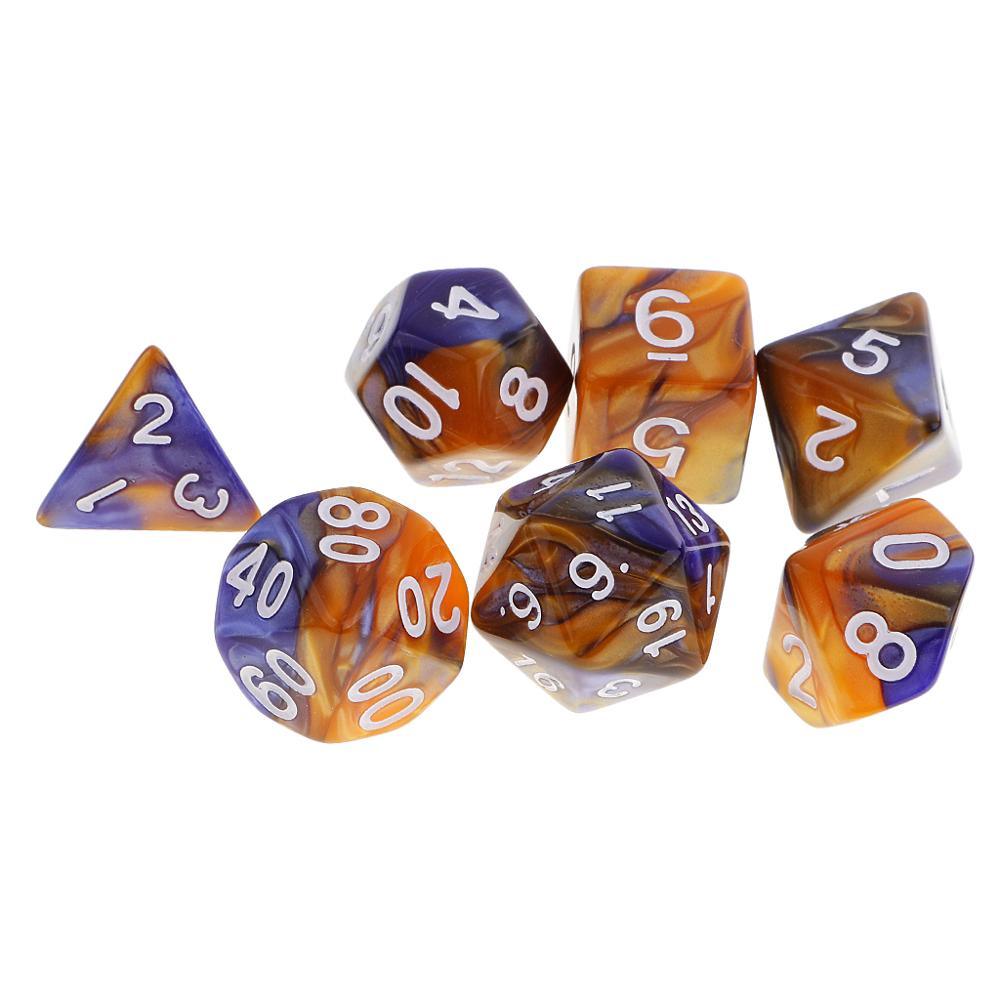 Kit de Dados RPG de Resina - Tema Colors - NERD BEM TRAJADO