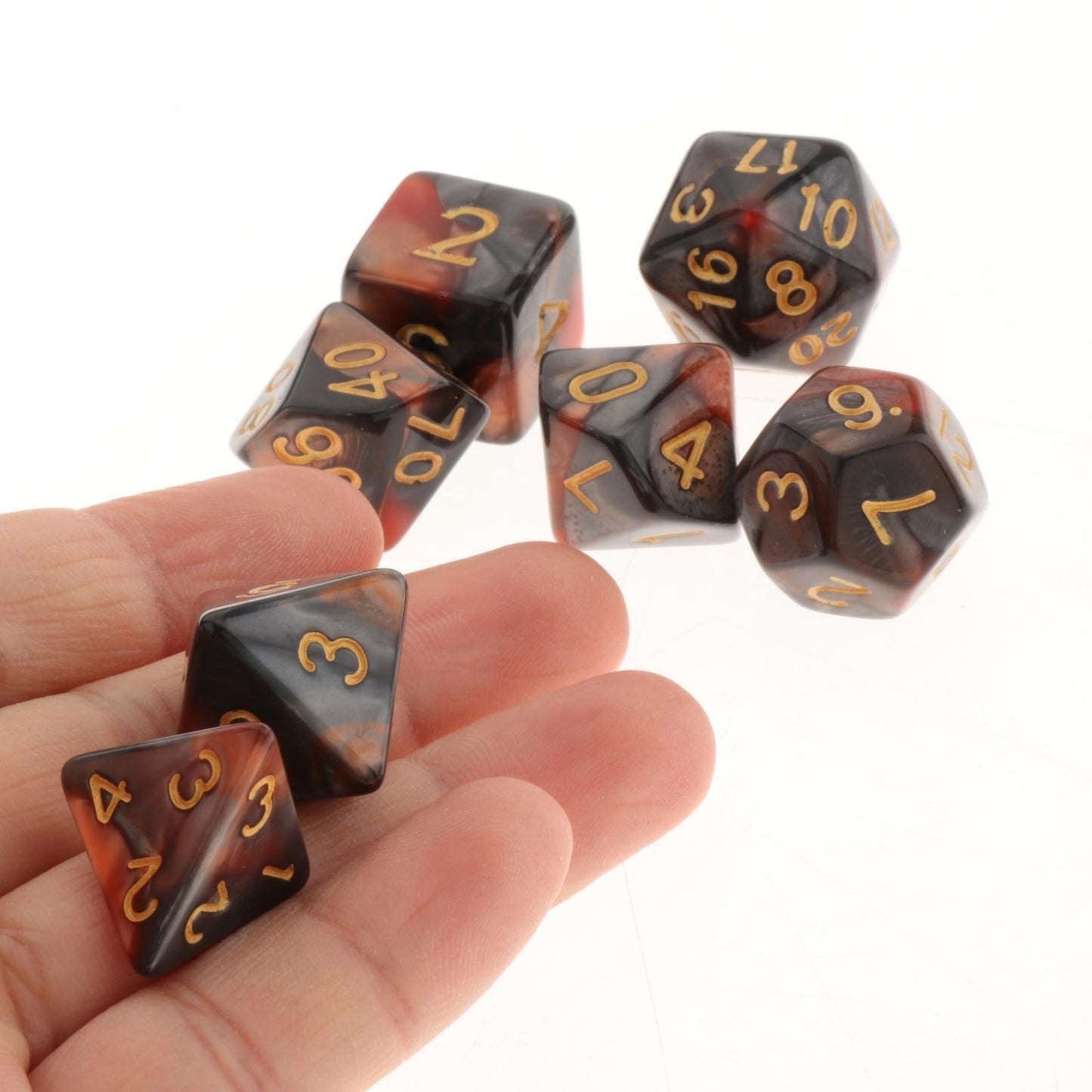 Kit de Dados RPG de Resina - Tema Colors - NERD BEM TRAJADO