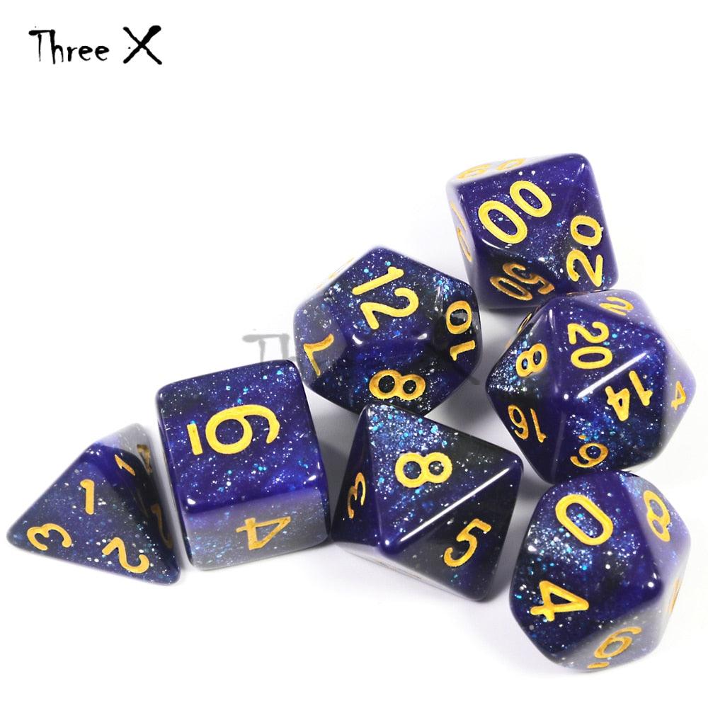 Kit de Dados RPG de Resina - Modelo 01 - NERD BEM TRAJADO