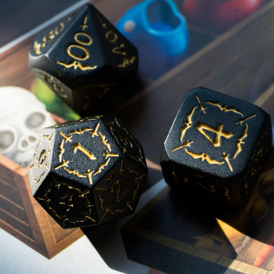 Kit de Dados RPG de Resina - Tema Solid - NERD BEM TRAJADO