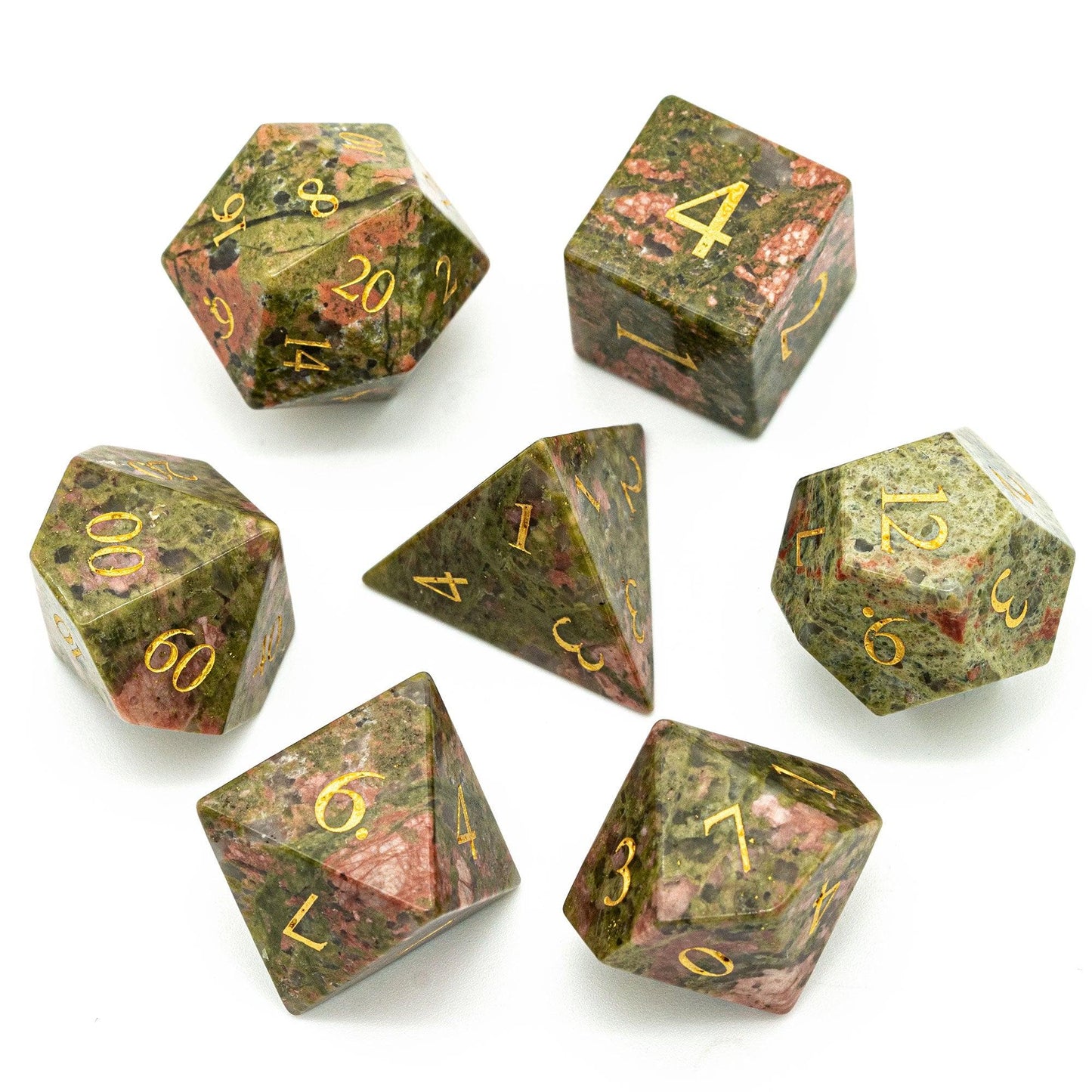 Kit de Dados RPG de Pedra - Modelo 05 - NERD BEM TRAJADO