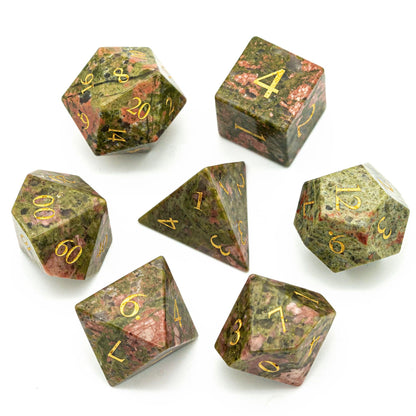 Kit de Dados RPG de Pedra - Modelo 05 - NERD BEM TRAJADO