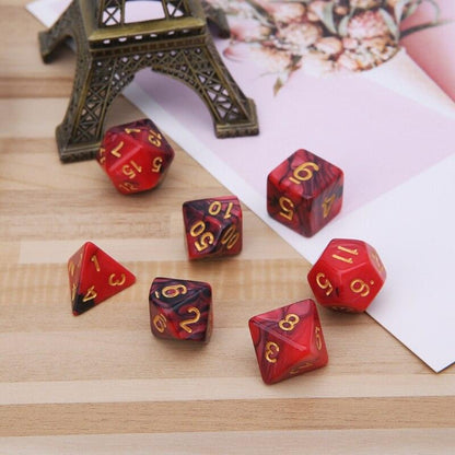 Kit de Dados RPG de Resina - NERD BEM TRAJADO