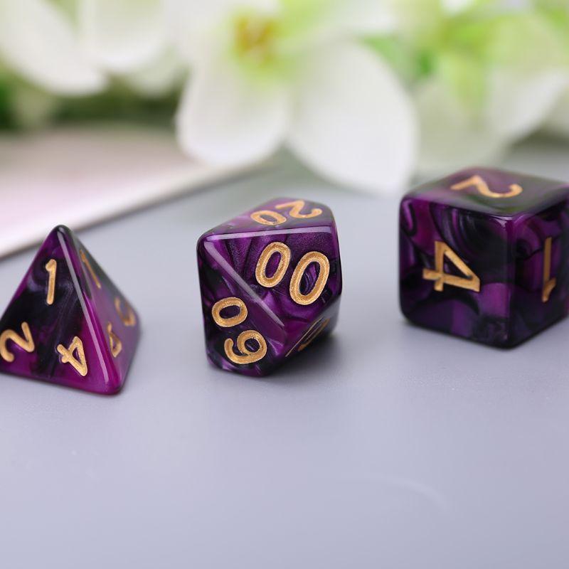 Kit de Dados RPG de Resina - NERD BEM TRAJADO