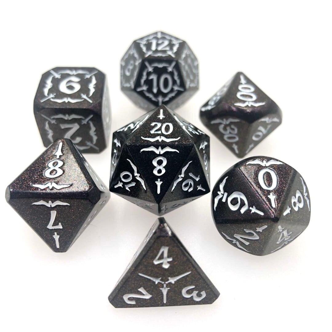 Kit de Dados RPG de Resina - Tema Solid - NERD BEM TRAJADO