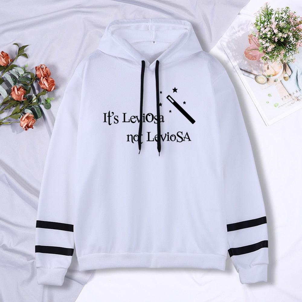 Women Hipster Streetwear Sweatshirts 2022 It&#39;s Leviosa Magic Fleece Casual Hoodies Female Autumn Harajuku Tracksuit Brand Hooded - NERD BEM TRAJADO