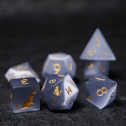 Kit de Dados RPG de Resina Premium - NERD BEM TRAJADO