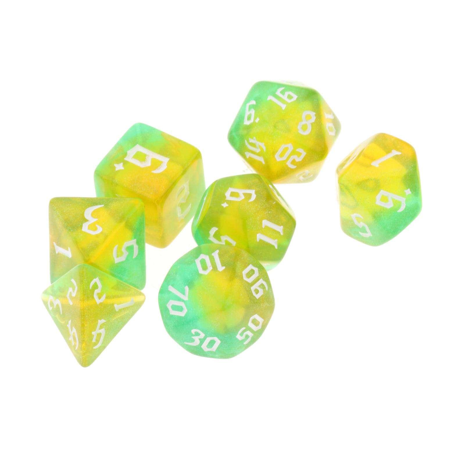 Kit de Dados RPG de Resina - Modelo 28 - NERD BEM TRAJADO