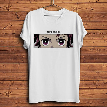 Kyojuro Rengoku Demon Slayer Kimetsu No Yaiba anime tshirt Men summer White Casual short sleeve T Shirt Unisex streetwear tee - NERD BEM TRAJADO