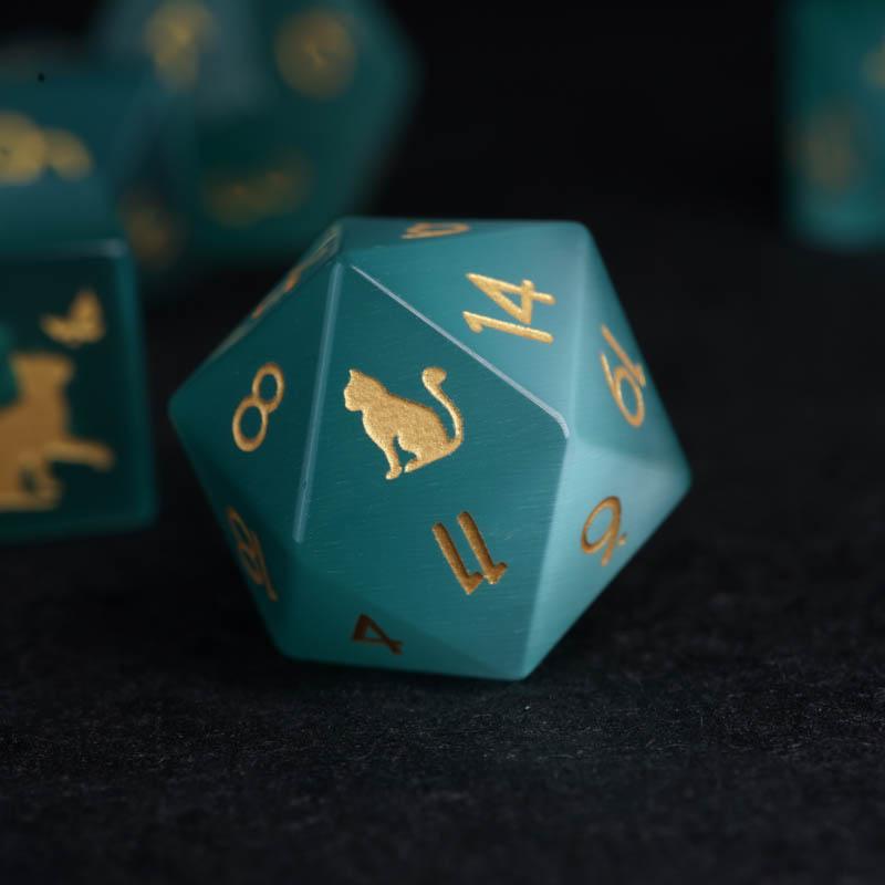 Kit de Dados RPG de Resina Premium - NERD BEM TRAJADO