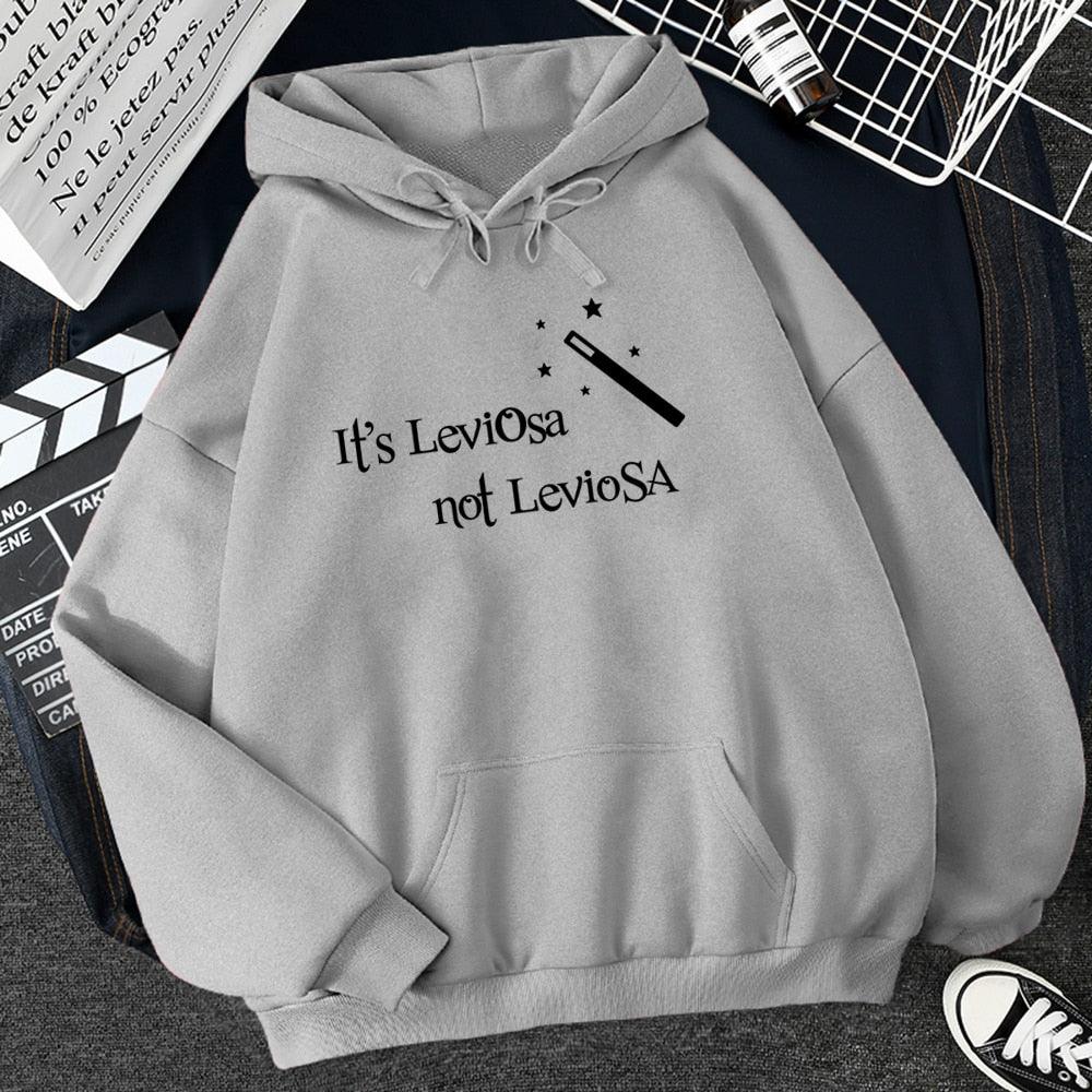 Women Hipster Streetwear Sweatshirts 2022 It&#39;s Leviosa Magic Fleece Casual Hoodies Female Autumn Harajuku Tracksuit Brand Hooded - NERD BEM TRAJADO