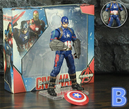 Action Figure Capitão América - Marvel - Modelo 02 - NERD BEM TRAJADO