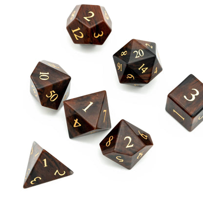 Kit de Dados RPG de Pedra - Modelo 06 - NERD BEM TRAJADO