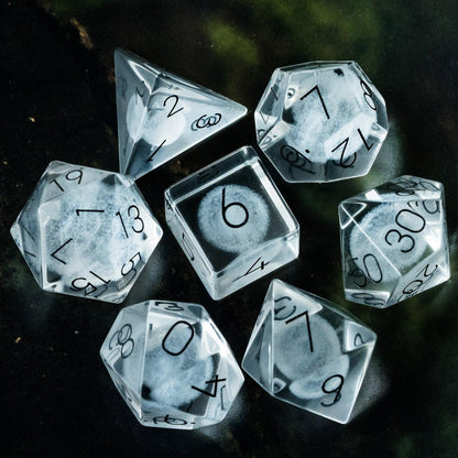 Kit de Dados RPG de Gema Preciosa - Modelo 04 - NERD BEM TRAJADO