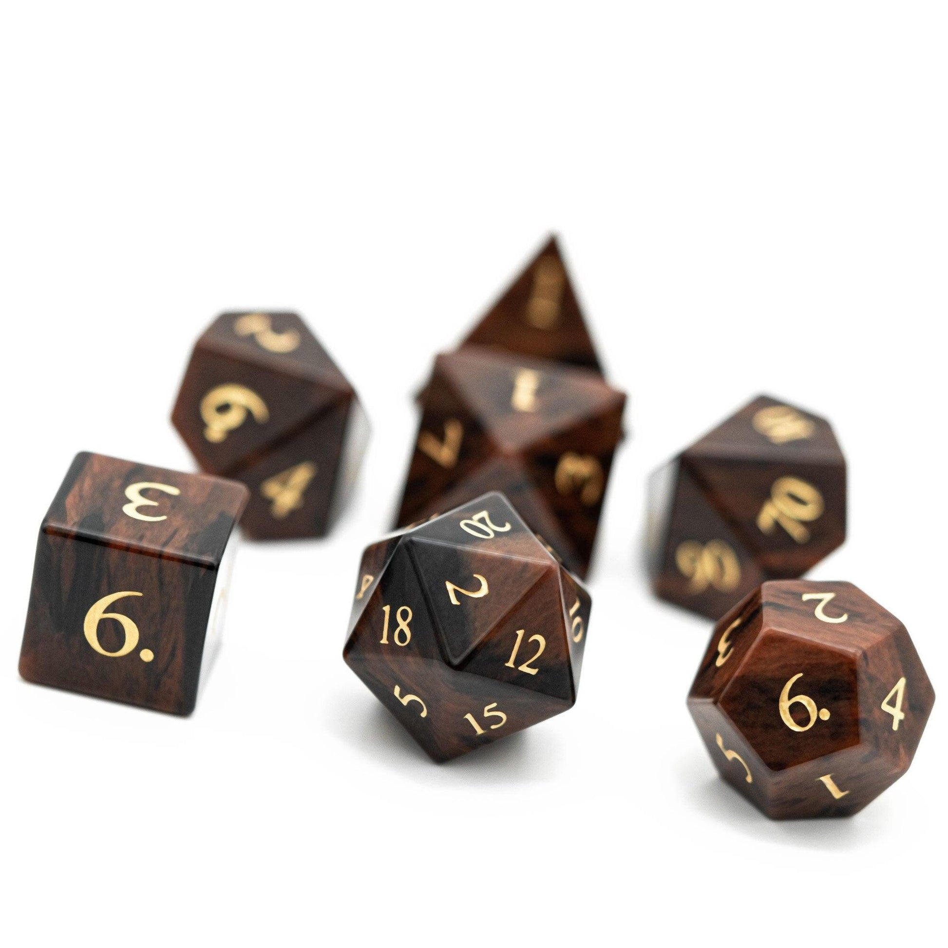 Kit de Dados RPG de Pedra - Modelo 06 - NERD BEM TRAJADO