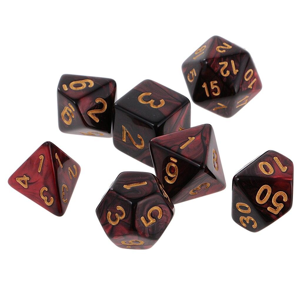 Kit de Dados RPG de Resina - Modelo 03 - NERD BEM TRAJADO