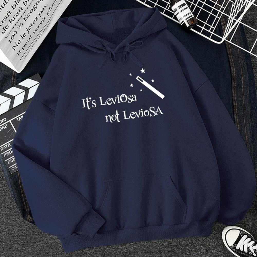 Women Hipster Streetwear Sweatshirts 2022 It&#39;s Leviosa Magic Fleece Casual Hoodies Female Autumn Harajuku Tracksuit Brand Hooded - NERD BEM TRAJADO