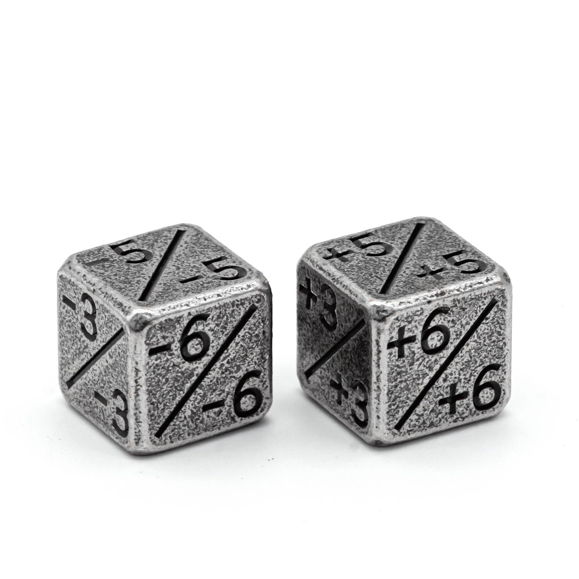 Kit de Dados de Contagem para  RPG de Metal - NERD BEM TRAJADO