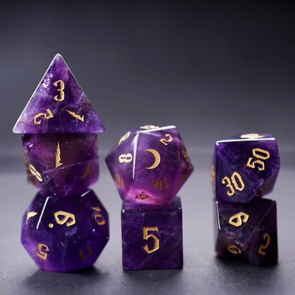 Kit de Dados RPG de Resina Premium - NERD BEM TRAJADO