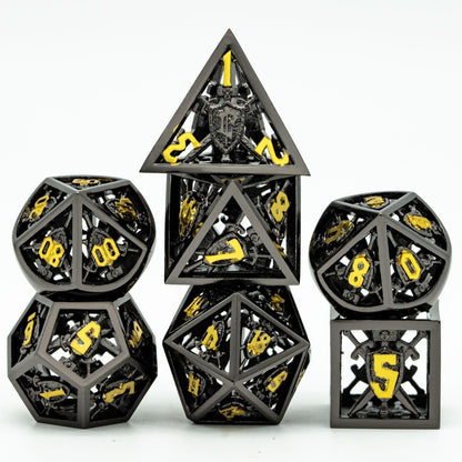 Kit de Dados RPG de Metal - Modelo 07 - NERD BEM TRAJADO