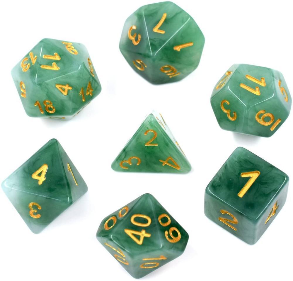 Kit de Dados RPG de Resina - Modelo 09 - NERD BEM TRAJADO