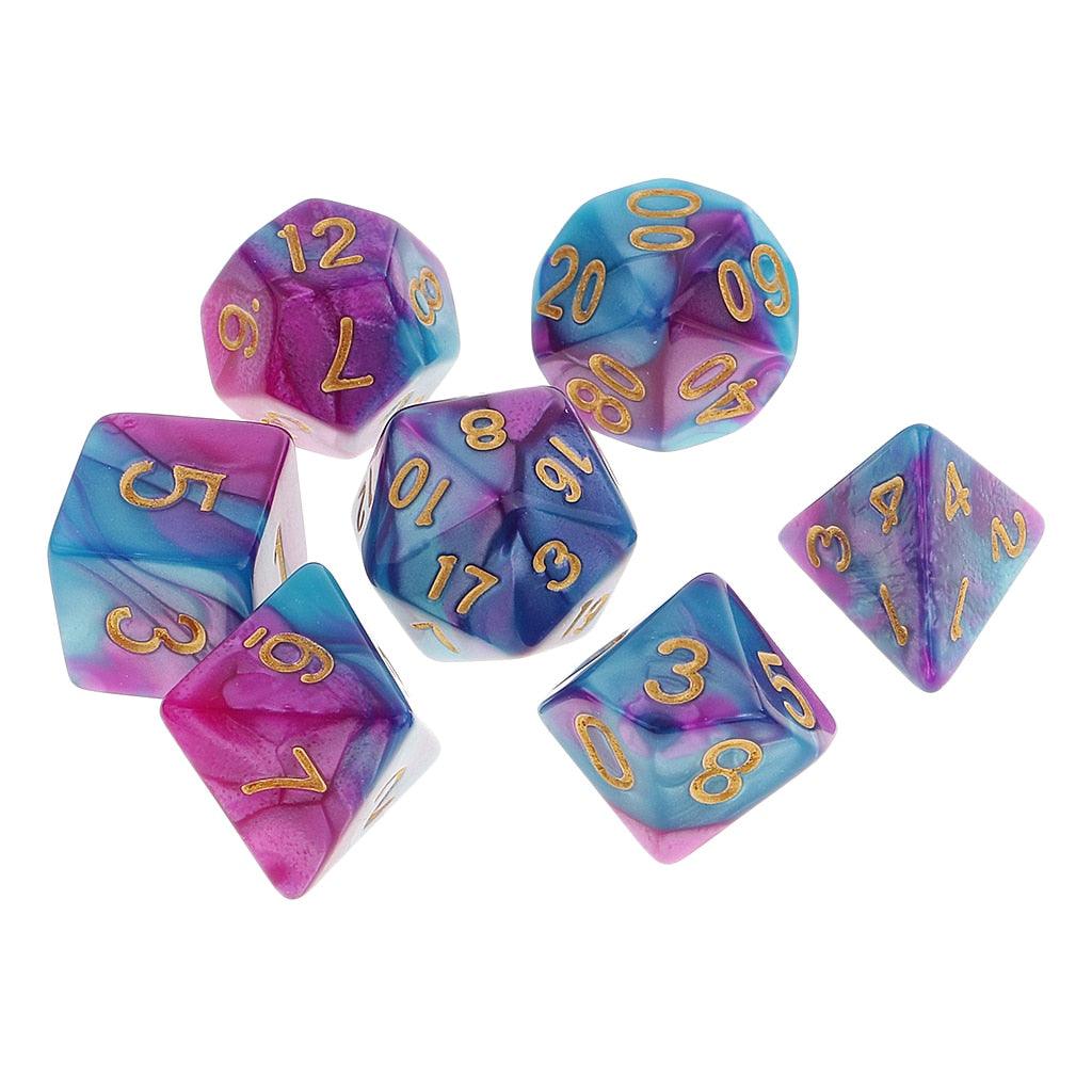 Kit de Dados RPG de Resina - Tema Colors - NERD BEM TRAJADO