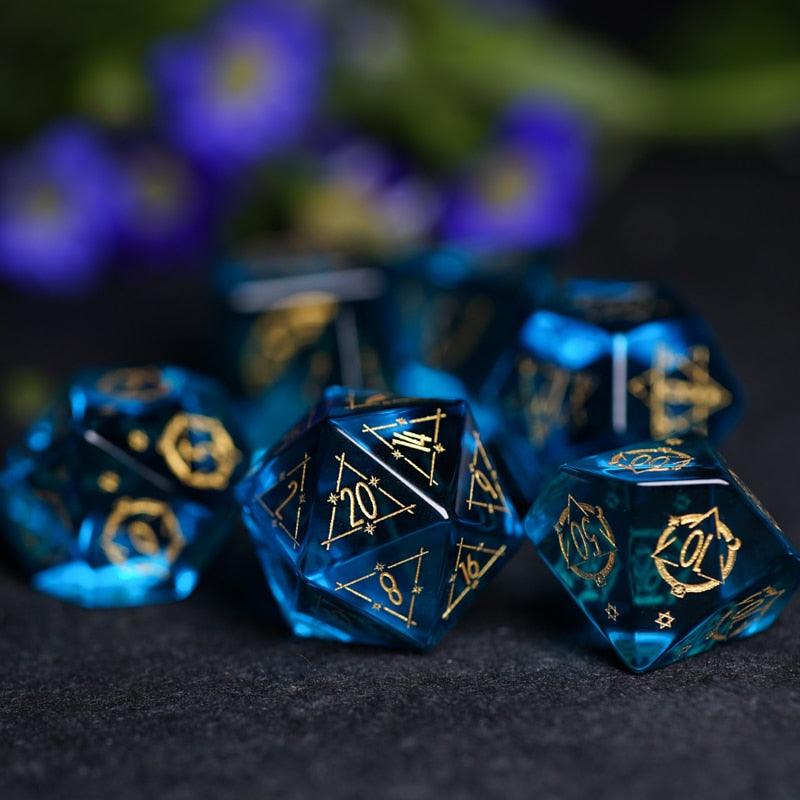 Kit de Dados RPG de Resina Premium - NERD BEM TRAJADO