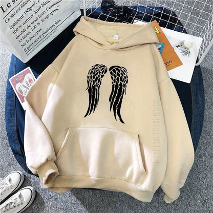 Supernatural Printed Hoodies Autumn Harajuku Pullover Hooded Tops Women Men Hoodie Streetwear Supernatural Clothes - NERD BEM TRAJADO