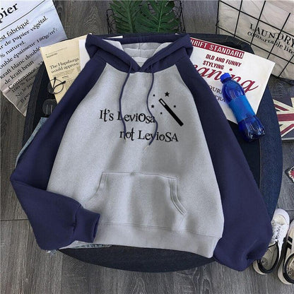 Women Hipster Streetwear Sweatshirts 2022 It&#39;s Leviosa Magic Fleece Casual Hoodies Female Autumn Harajuku Tracksuit Brand Hooded - NERD BEM TRAJADO