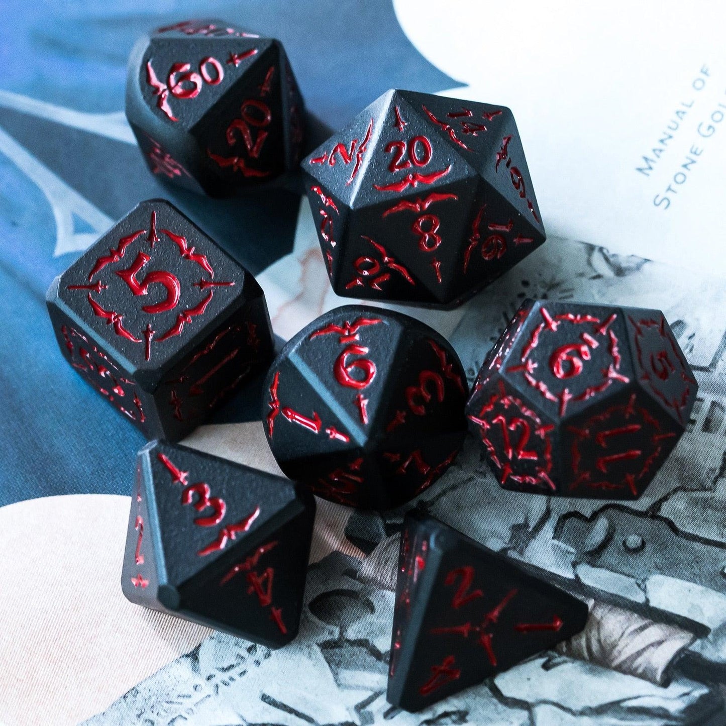 Kit de Dados RPG de Resina - Tema Solid - NERD BEM TRAJADO