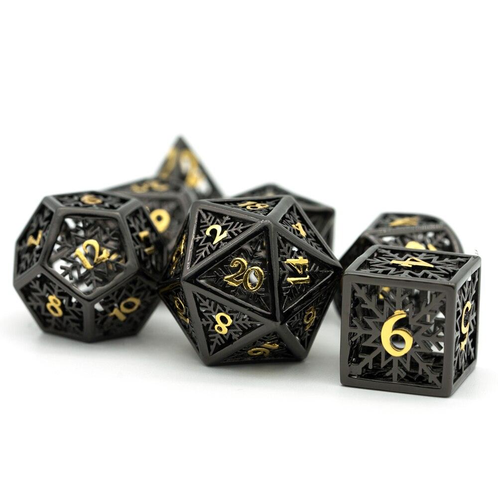 Kit de Dados RPG de Metal - Modelo 09 - NERD BEM TRAJADO