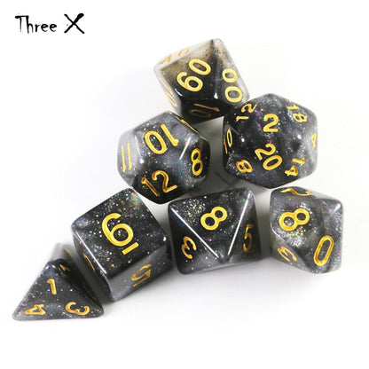 Kit de Dados RPG de Resina - Modelo 01 - NERD BEM TRAJADO