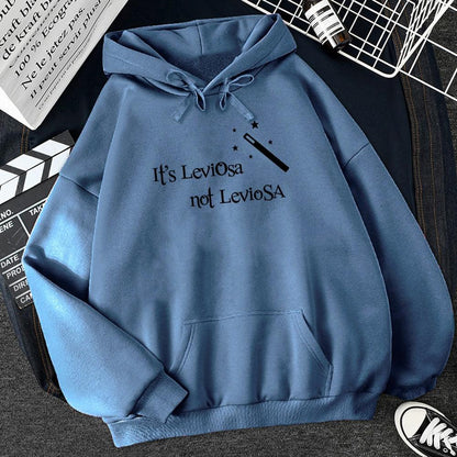 Women Hipster Streetwear Sweatshirts 2022 It&#39;s Leviosa Magic Fleece Casual Hoodies Female Autumn Harajuku Tracksuit Brand Hooded - NERD BEM TRAJADO