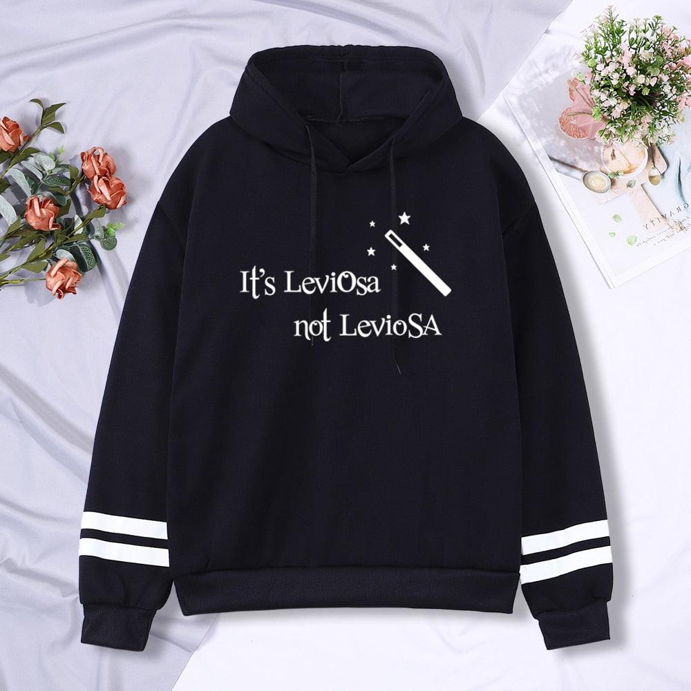 Women Hipster Streetwear Sweatshirts 2022 It&#39;s Leviosa Magic Fleece Casual Hoodies Female Autumn Harajuku Tracksuit Brand Hooded - NERD BEM TRAJADO