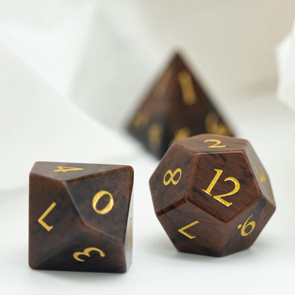 Kit de Dados RPG de Pedra - Modelo 06 - NERD BEM TRAJADO