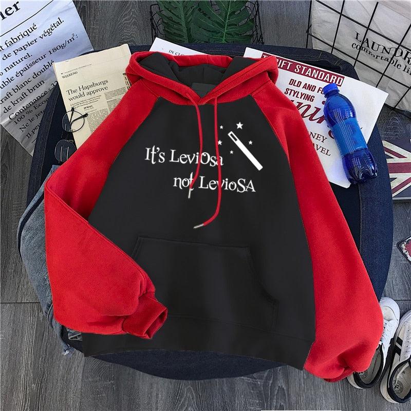 Women Hipster Streetwear Sweatshirts 2022 It&#39;s Leviosa Magic Fleece Casual Hoodies Female Autumn Harajuku Tracksuit Brand Hooded - NERD BEM TRAJADO