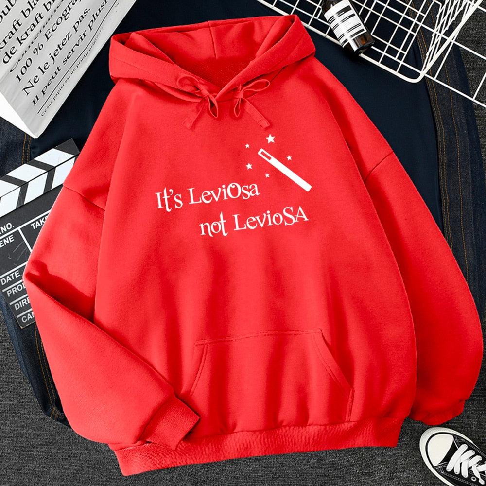 Women Hipster Streetwear Sweatshirts 2022 It&#39;s Leviosa Magic Fleece Casual Hoodies Female Autumn Harajuku Tracksuit Brand Hooded - NERD BEM TRAJADO