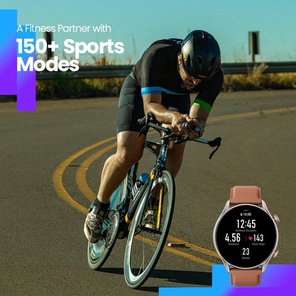 New Amazfit GTR 3 Pro GTR3 Pro GTR-3 Pro Smartwatch AMOLED Display Zepp OS App 12-day Battery Life Watch for Andriod - NERD BEM TRAJADO