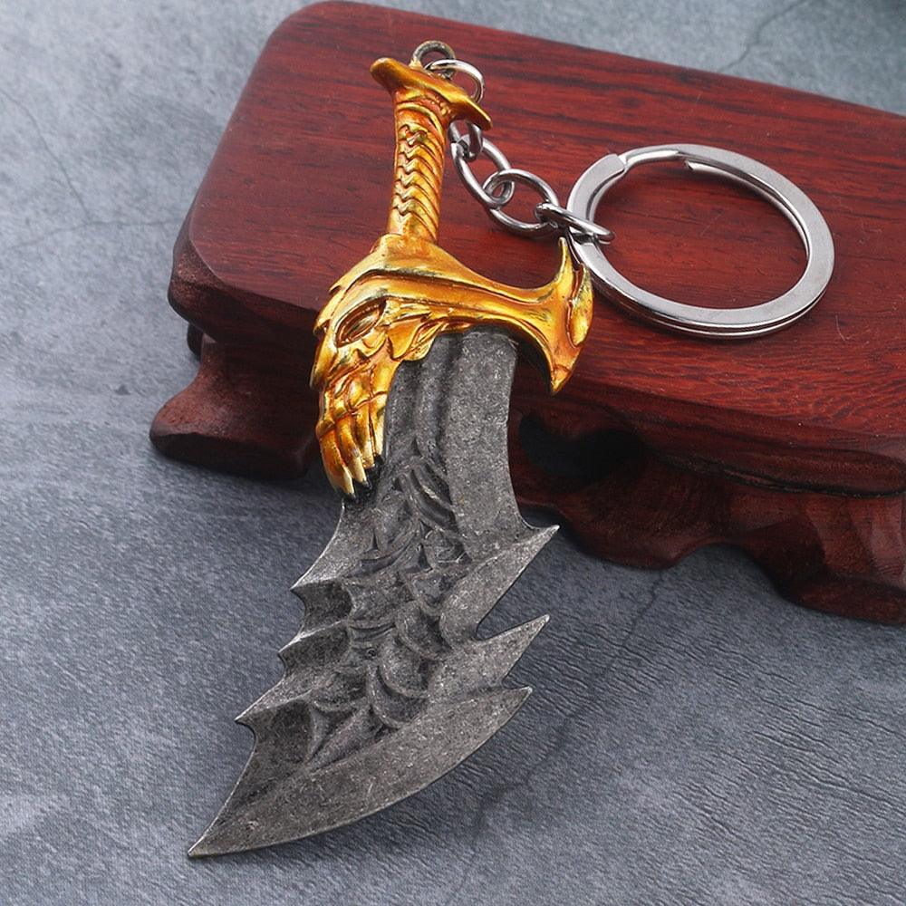 New God of War 4 Kratos Sword Keychain Pendant Keyring Jewelry Men And Women Car key chain Accessories - NERD BEM TRAJADO