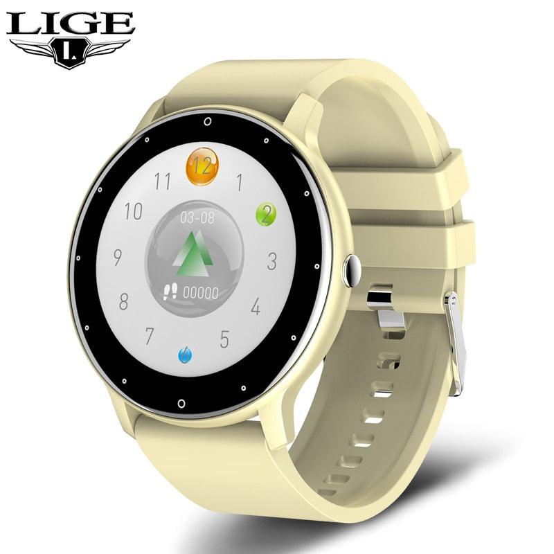 LIGE 2022 New Smart Watch Men Full Touch Screen Sport Fitness Watch IP67 Waterproof Bluetooth For Android ios smartwatch Men+box - NERD BEM TRAJADO