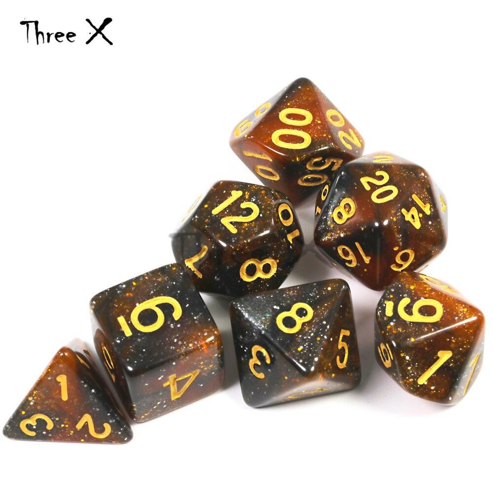 Kit de Dados RPG de Resina - Modelo 01 - NERD BEM TRAJADO