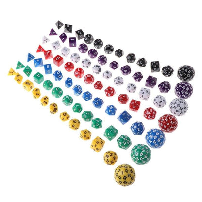 12pcs/Set Multi-sided Polyhedral Dice D4 D6 D8 D10 D12 D20 D24 D30 D60 - NERD BEM TRAJADO